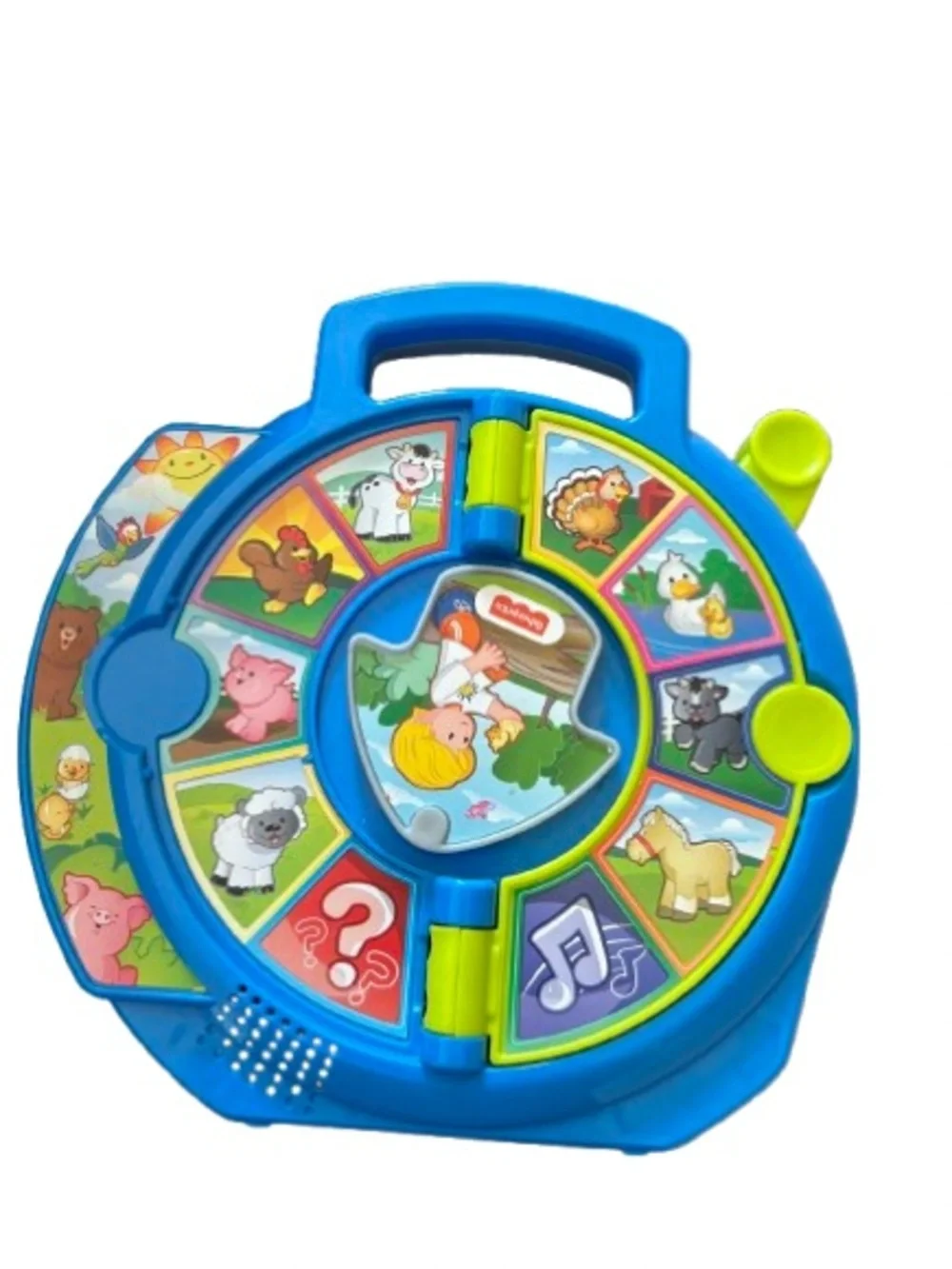 Fisher-Price Blue and Green Farm Animal Sound Activity Case
